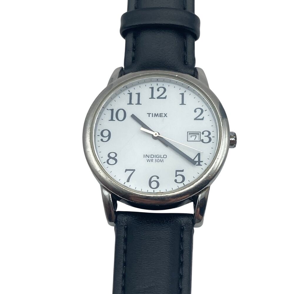Timex Easy Reader Men's Indiglo Watch 35mm - New Battery Adjustable WR 30M Date